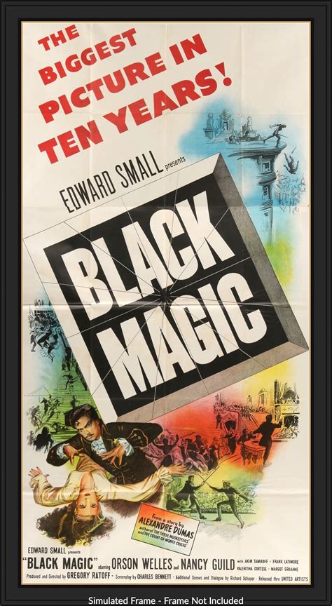 Black Magic 1949 Original Three Sheet Movie Poster Original Film
