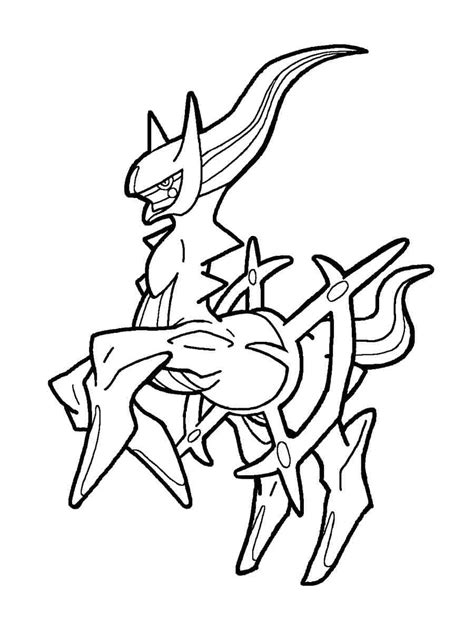 Coloriage Pokémon Arceus 1 télécharger et imprimer gratuit sur