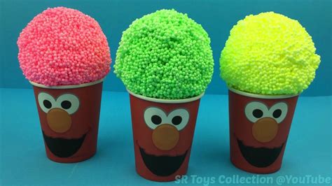 Elmo Cups Ice Cream Playfoam Surprise Eggs Spider Man Spongebob Disney