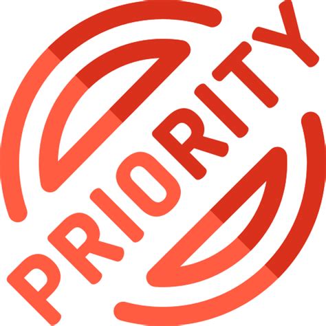 priority basic rounded flat icon