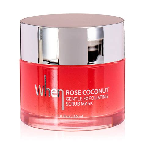 Нежная отшелушивающая маска для лица When Rose Coconut Gentle ...