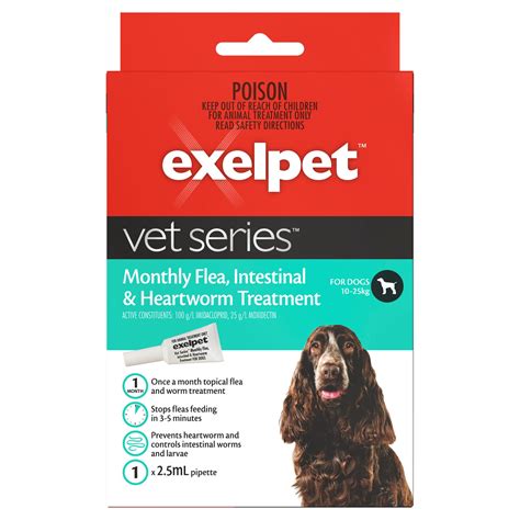 Exelpet™ Vet Series™ Monthly Flea, Intestinal & Heartworm Treatment for