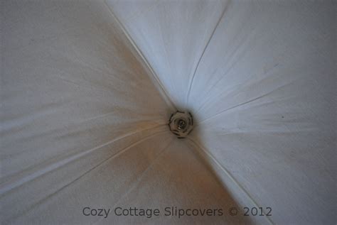 Cozy Cottage Slipcovers: Round Ottoman Slipcover