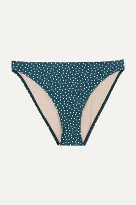 Peony Swimwear Net Sustain Hi Line Polka Dot Bikini Briefs Dark Green