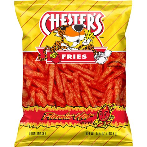 Chester S Fries Flamin Hot Flavored Corn Snacks SmartLabel