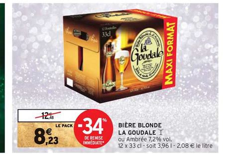 Promo Bière Blonde La Goudale chez Intermarché iCatalogue fr