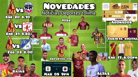 Deportes Tolima Para El Novedades Noticias Bajas Y Altas