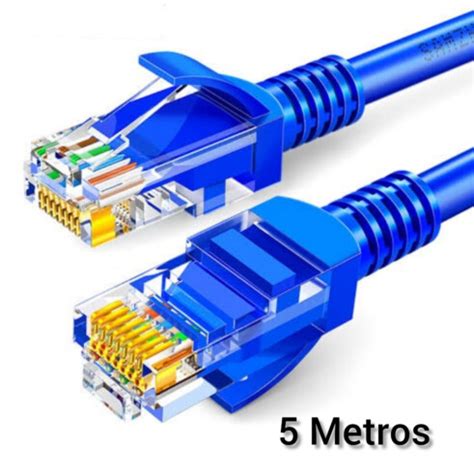 Cabo De Rede RJ45 5 Metros Cat 5e Azul KAP W 5M