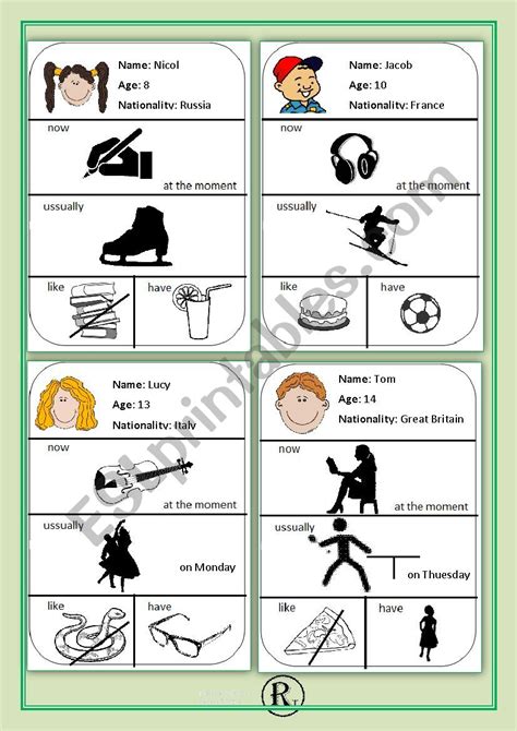 Activity Cards Speaking 2 Esl Worksheet By Renata Tylsova