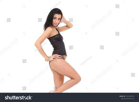 Sexy Fashion Brunette Woman Black Lingerie Stock Photo Shutterstock