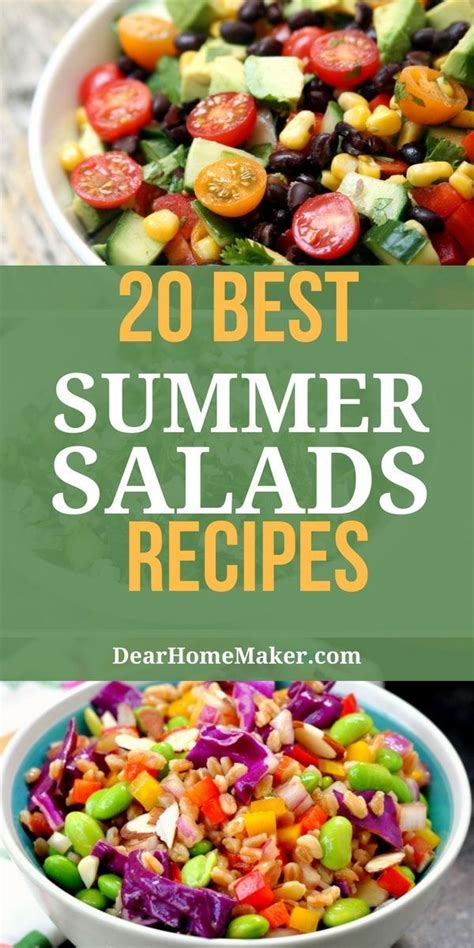 20 Best Summer Salad Recipes To Try This Summer Summer Salad Recipes