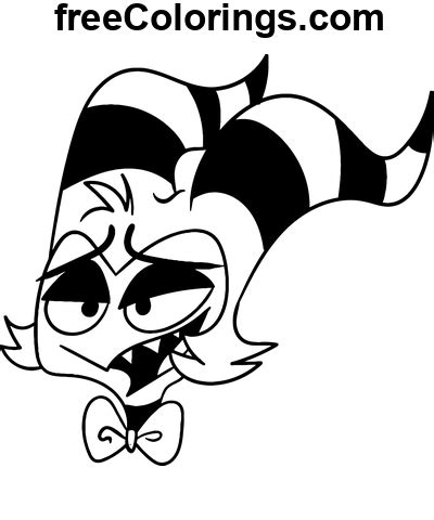 Moxxie Hazbin Hotel Stencil Disegni Da Colorare Stampabili Gratuiti