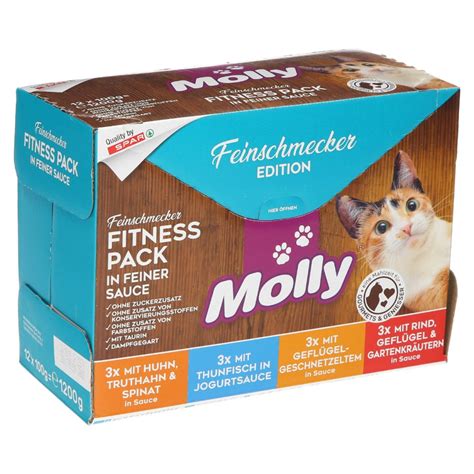 MOKRA HRANA ZA MAČKE MIX MEŠANI OKUSI FITNES PACK MOLLY 12X100G S