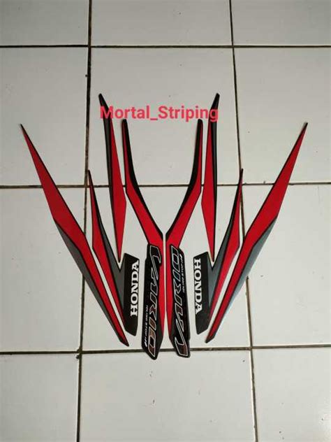 STICKER STRIPING FULL SET LIS LIST BODI HONDA MOTOR VARIO TECHNO 125