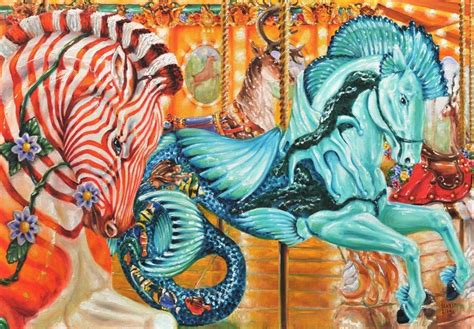 Quigga And Sea Horse Carousel By Veracauwenberghs Mary Go Round