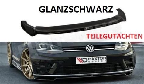 GOLF 7 R R Line Lippe Diffusor Frontlippe Frontspoilerlippe Frontansatz