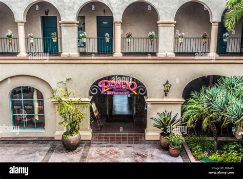 prado restaurant courtyard in balboa park, san diego Stock Photo - Alamy