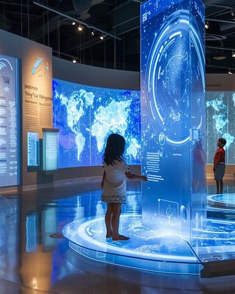 An interactive water cycle exhibit for World Water Day | Premium AI ...