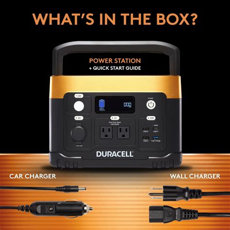 Duracell Power 500 Portable Power Station - 500 Watts
