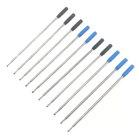 Pcs Replacement Ballpoint Pen Refills Blue Black Mm