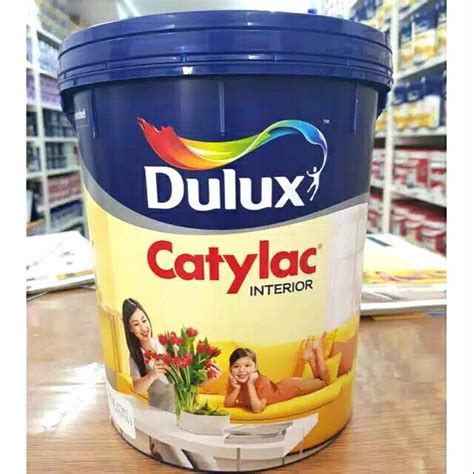 Jual CAT DULUX CATLAC CAT TEMBOK INTERIOR 5 KG SEMUA WARNA READY