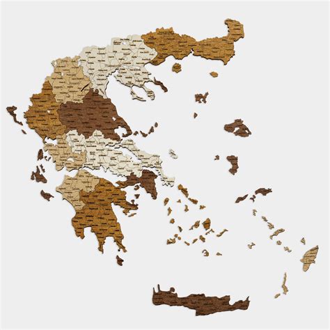 drevena mapa grecka travel