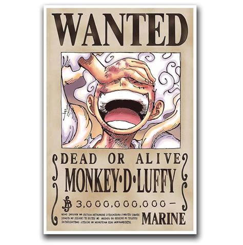 Ace Wanted Poster One Piece Bounty Updated Price Poster