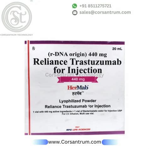 Hermab Mg Injection Reliance Trastuzumab For Injection At Rs