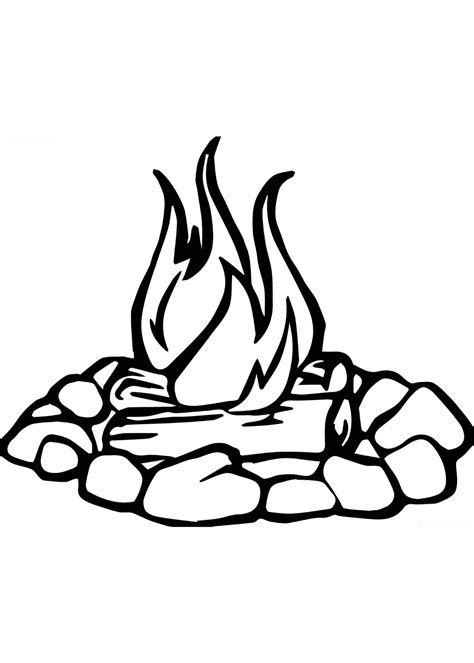 Раскраски Огонь – распечатать бесплатно А4