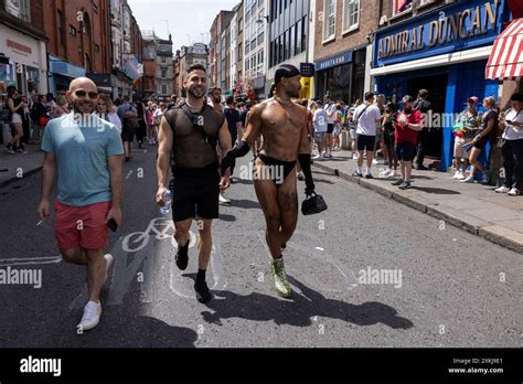 Gay Pride Street Scenes And Celebrations On Old Compton Street The Mecca Of Gay London In The