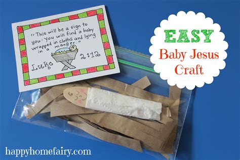 Easy Baby Jesus Craft Free Printable Jesus Crafts Happy Birthday