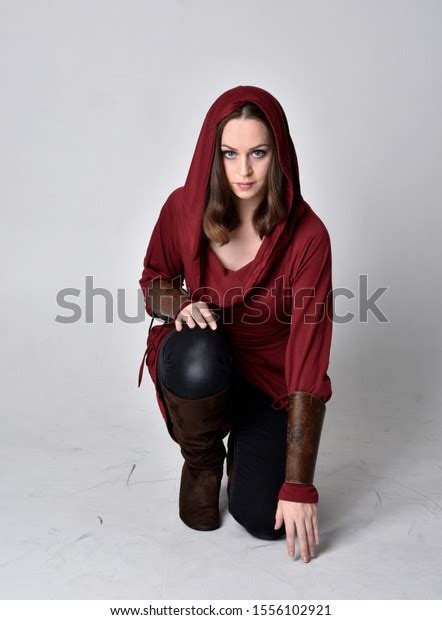 Full Length Portrait Brunette Girl Wearing Stock Photo Shutterstock