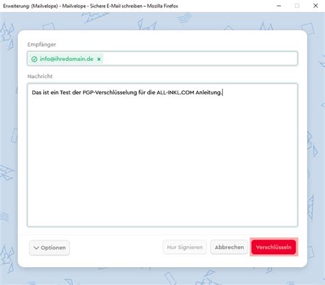 Anleitungen Programme E Mail Pgp Verschl Sselung All Inkl Webmail