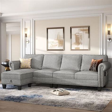 Amazon Nolany Convertible Sectional Sofa L Shape Couch With