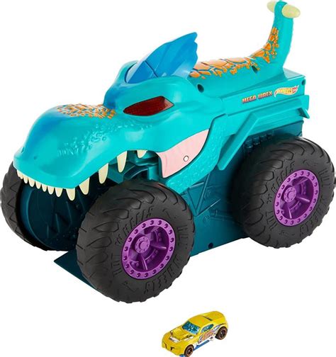 Hot Wheels Monster Truck Po Eracz Aut Mega Wrex Gyl Asplaneta Pl