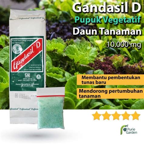 Jual Pupuk Gandasil D Daun NPK Majemuk Fase Vegetatif Sayuran Tanaman