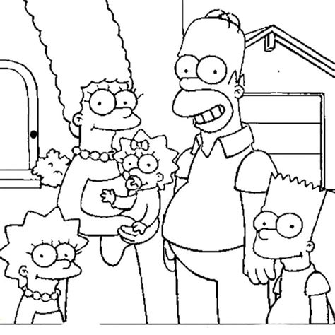 Família Simpsons Para Desenhar - Desenhos dos Simpsons para colorir - 100 imagens para imprimir