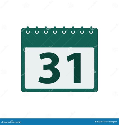 Icono De Calendario Vector De Estilo Plano Ilustración Del Vector