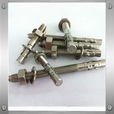 Gi M10 Carbon Steel Zinc Plated Wedge Anchor Through Bolt Buy Gi Wedge Anchors Eye Bolt Wedge