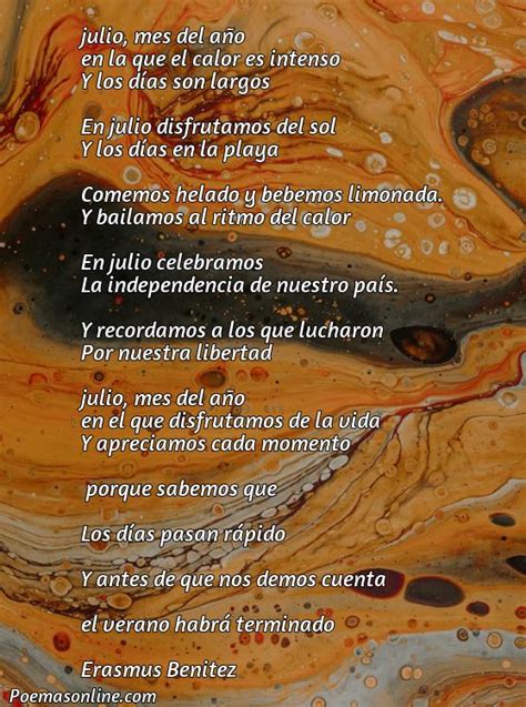 Cinco Mejores Poemas Para El Mes De Julio Poemas Online