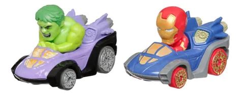 Veh Culo Hot Wheels Racerverse Iron Man Y Hulk Pack X Und Env O Gratis