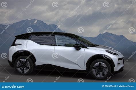 Zeekr sports electric car. stock image. Image of green - 286523445