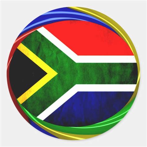 South African Flag Stickers Zazzle Ca