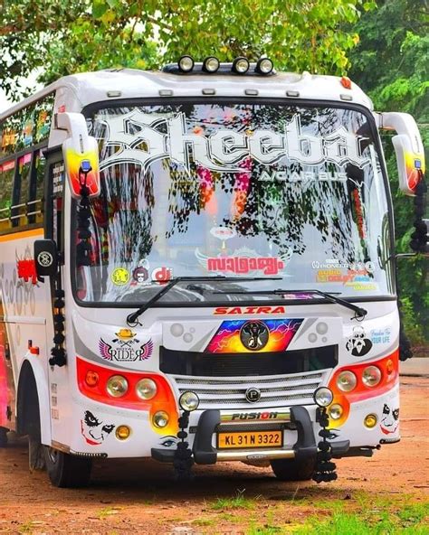 Kerala Tourist Bus Blue Bus Car Wrap Design Star Bus
