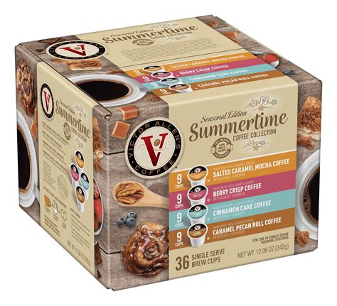 Victor Allen's Summertime Coffee Variety Pack, 36 K-Cups, Medium Roast