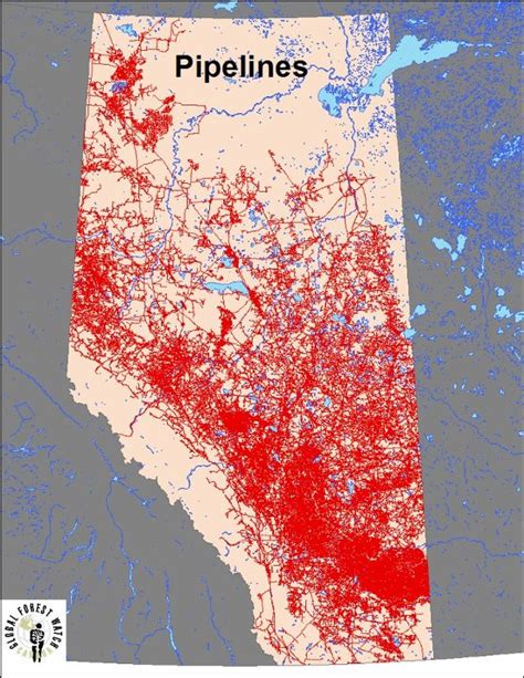 Alberta Natural Gas Pipeline Map