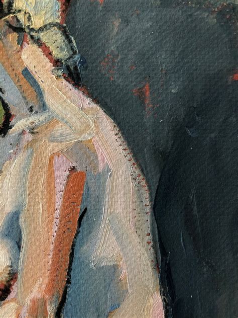 Original Oil Painting Figurative Art Nude Female Expressive Woman Affordable Wall Art