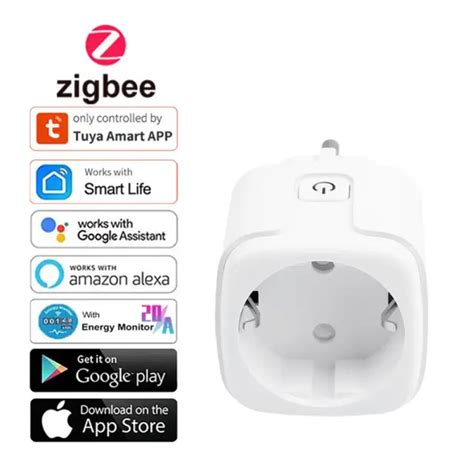 Tuya Zigbee Smart Plug A Eu Smart Socket Power Monitor Smart Home