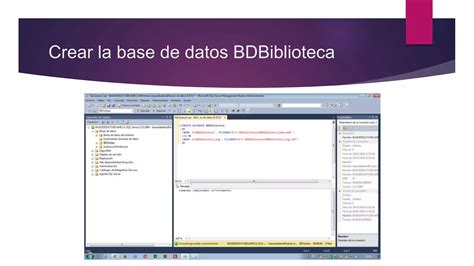 Creación de bases de datos en sql server PPT