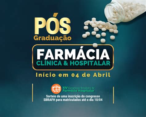 Pos Graduação Em Farmacia Clinica E Hospitalar - Farmácia clínica e hospitalar: Pós graduação confirmada e começa dia 04 ...